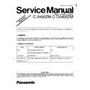 Panasonic C-2400ZM, C-D2400ZM Service Manual Simplified