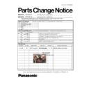 Panasonic EY7440-U1, EY7440-X8 Service Manual / Parts change notice