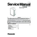 Panasonic F-VXL40R-S Service Manual