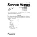 Panasonic KV-N1058X, KV-N1028X, KV-N1058Y, KV-N1028Y (serv.man3) Service Manual / Supplement