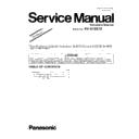 Panasonic KV-S1037X (serv.man2) Service Manual / Supplement