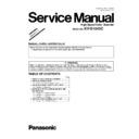Panasonic KV-S1045C (serv.man2) Service Manual / Supplement
