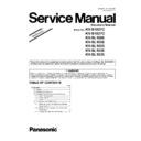 Panasonic KV-S1057C, KV-S1027C, KV-SL1066, KV-SL1056, KV-SL1055, KV-SL1036, KV-SL1035 (serv.man4) Service Manual / Supplement