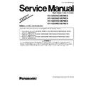 Panasonic KV-S2025C, KV-S2026C, KV-S2045C, KV-S2046C (serv.man4) Service Manual / Supplement