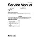 Panasonic KV-S2048C (serv.man3) Service Manual / Supplement