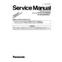 Panasonic KV-S3105C, KV-S3085 Service Manual / Supplement