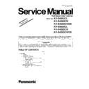 Panasonic KV-S4065CL, KV-S4065CW, KV-S4065CWCN, KV-S4085CL, KV-S4085CW, KV-S4085CWCN (serv.man6) Simplified Service Manual