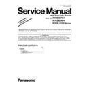 Panasonic KV-S5076H, KV-S5046H, KV-SL5100 Service Manual / Supplement