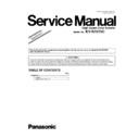 Panasonic KV-S7075C (serv.man3) Service Manual / Supplement