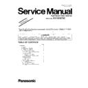 Panasonic KV-S7075C-U (serv.man2) Service Manual / Supplement
