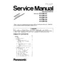 Panasonic KV-S8147-M, KV-S8127-M, KV-S8150, KV-S8130, KV-S8120 Service Manual Supplement