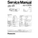 Panasonic SQ-TC500NP Service Manual