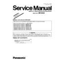 Panasonic UB-8325 (serv.man5) Service Manual / Supplement