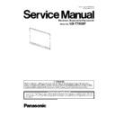 Panasonic UB-T780BP Service Manual