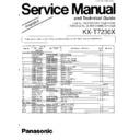 Panasonic KX-T7230X Simplified Service Manual