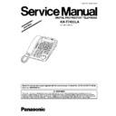 Panasonic KX-T7433LA Simplified Service Manual