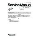 Panasonic KX-T7730CA Service Manual / Supplement