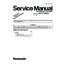 Panasonic KX-T7730UA Service Manual / Supplement