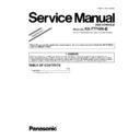 Panasonic KX-T7740X-B Service Manual Supplement