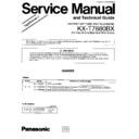 Panasonic KX-T7880BX (serv.man2) Service Manual / Supplement