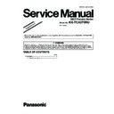 Panasonic KX-TCA275RU (serv.man2) Service Manual / Supplement