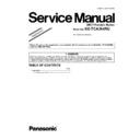 Panasonic KX-TCA364RU Service Manual / Supplement