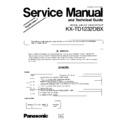 kx-td1232dbx service manual / supplement