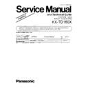 Panasonic KX-TD160X (serv.man2) Simplified Service Manual