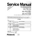 kx-td170, kx-td170c, kx-td170x service manual / supplement