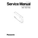 kx-td170c service manual