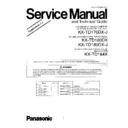 kx-td170dx-j, kx-td180dx, kx-td180dx-j, kx-td184x service manual / changes