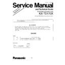 Panasonic KX-TD170X Service Manual / Supplement