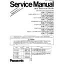Panasonic KX-TD191X, KX-TD192X, KX-TD193X, KX-TD194X, KX-TD196X, KX-TD197X, KX-TD198X Service Manual / Supplement