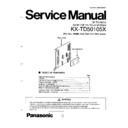 kx-td50105x service manual