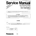 kx-td816ru (serv.man3) service manual / supplement