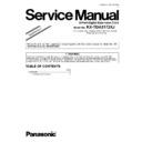 Panasonic KX-TDA3172XJ (serv.man5) Service Manual / Supplement