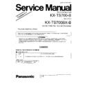 Panasonic KX-TS700-B, KX-TS700BX-B Service Manual / Supplement