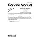 Panasonic KX-TVM50BX (serv.man2) Service Manual / Supplement