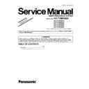 Panasonic KX-TVM50BX Service Manual / Supplement
