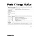 Panasonic CF-18BH Service Manual / Parts change notice