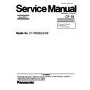 Panasonic CF-18KDHZXVM Simplified Service Manual