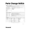 cf-30 service manual / parts change notice