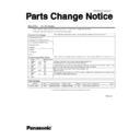 Panasonic CF-30C, CF-30D Service Manual / Parts change notice