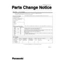 Panasonic CF-52 (serv.man2) Service Manual / Parts change notice