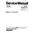 Panasonic CF-74CCBGDBM Simplified Service Manual