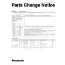 Panasonic CF-R1 (serv.man3) Service Manual / Parts change notice