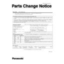 cf-t2 service manual / parts change notice