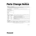 Panasonic CF-T4 (serv.man3) Service Manual / Parts change notice