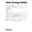 cf-vzsu1428w (serv.man2) service manual / parts change notice