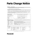Panasonic CF-W5 Service Manual / Parts change notice